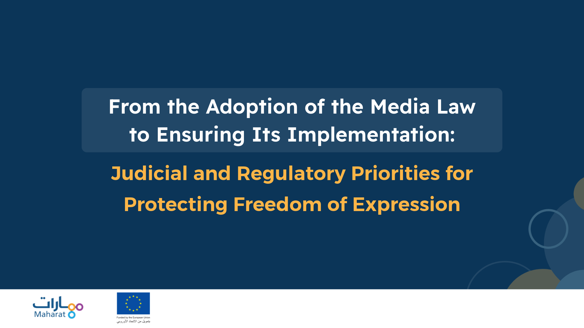 From The Adoption Of The Media Law To Ensuring Its Implementation Web Cover